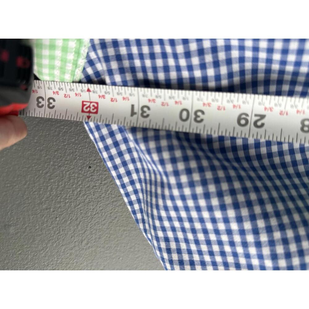 Men's Chaps Patchwork Button-Down Shirt with Ging… - image 5